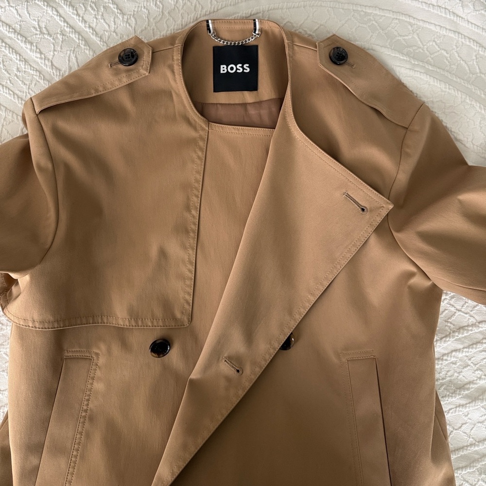 Boss Women’s Cropped Trench EU36/ US4 - Picture 11 of 13